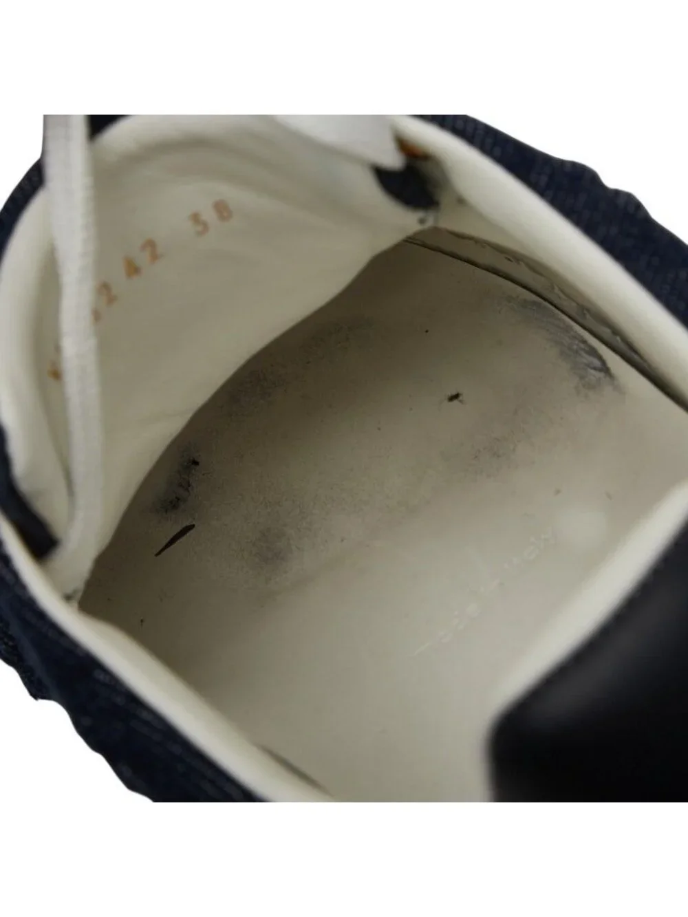 Louis Vuitton Monogram Denim Time Out Line Sneakers Size 38 Vl0242 Navy White - Picture 8 of 10